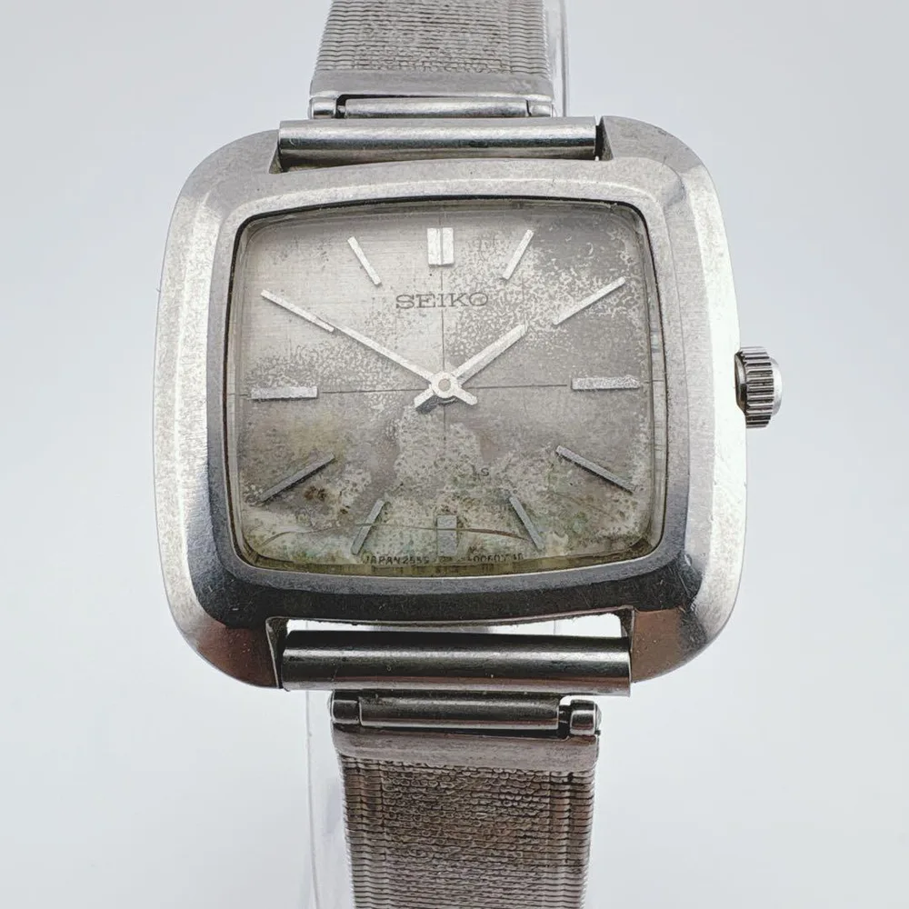 稼動 SEIKO ヴィンテージ スクエア 2559-7000 手巻き ハイビート