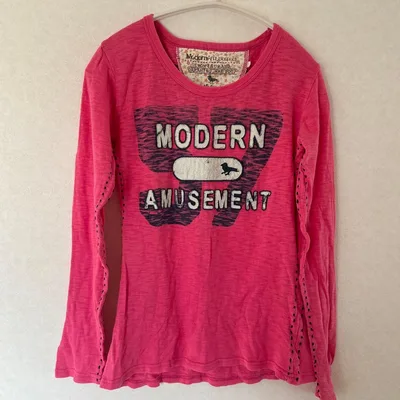 レディース Modern Amusement ピンク 長袖Tシャツ M ロンT