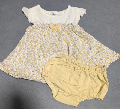 西松屋 80cm 花柄ワンピース ブルマ 2点セット 女の子