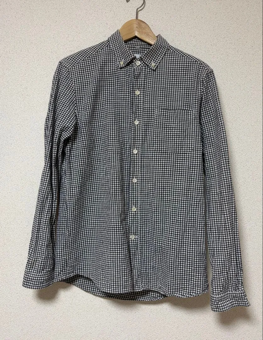 【美品】maillot マイヨ ギンガムチェック BDシャツ M