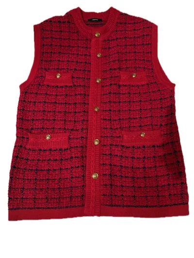 JOURNAL STANDARD ニットベスト レッド