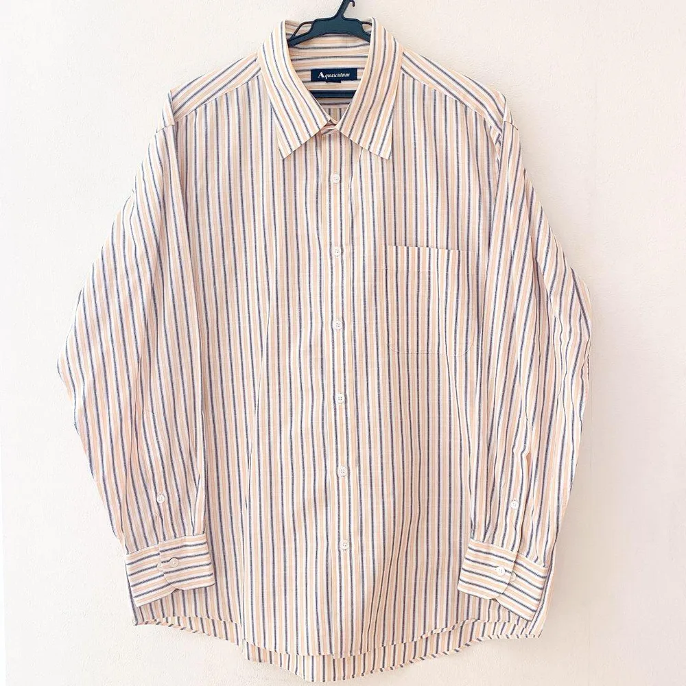 Aquascutum アクアスキュータム メンズビジネス長袖シャツ