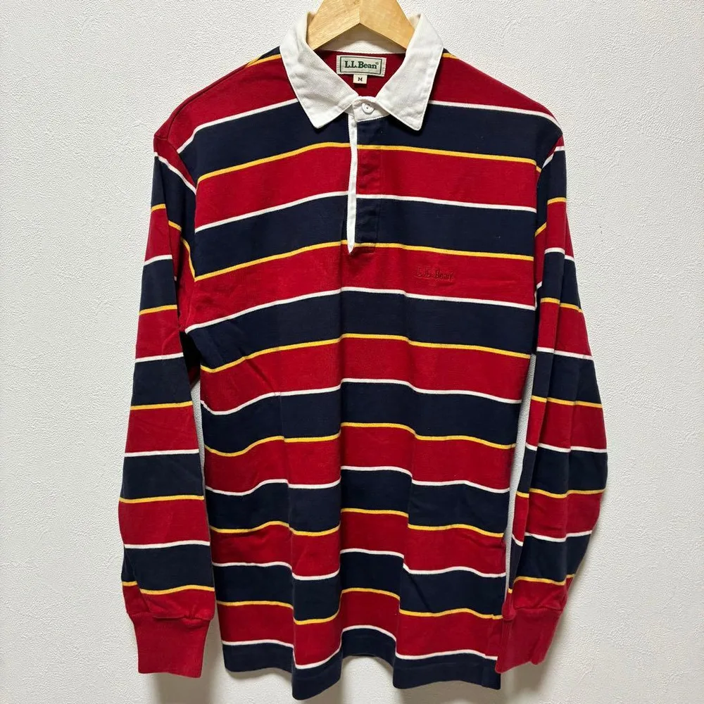 【匿名配送】L.L.Bean エルエルビーン ラガーシャツ ボーダー M