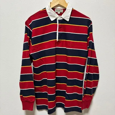 【匿名配送】L.L.Bean エルエルビーン ラガーシャツ ボーダー M