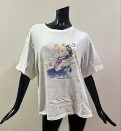 美少女戦士セーラームーン プリント Tシャツ ホワイト(人気商品)