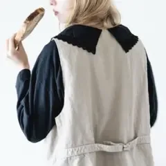 nest Robe コットンラフィーレースカラープルオーバー