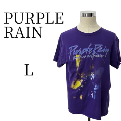 ★美品 Purple Rain パープルレイン 紫 Tシャツ・カットソー L