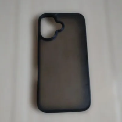 iPhone ケース 半透明 マットブラック 耐衝撃 バンパー