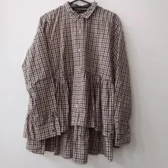 mizuiro ind ギンガムチェック 長袖シャツ