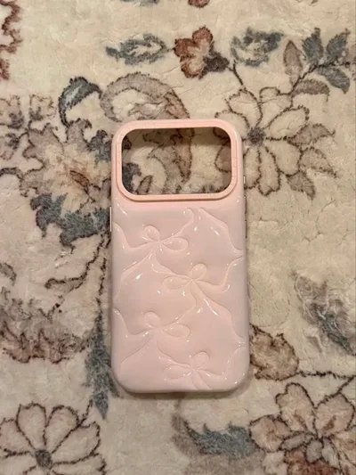 iphone17pro ケースBallerina Pink Bowピローケース
