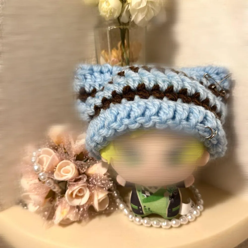 ちびぐるみ 猫耳ニット帽 ハンドメイド