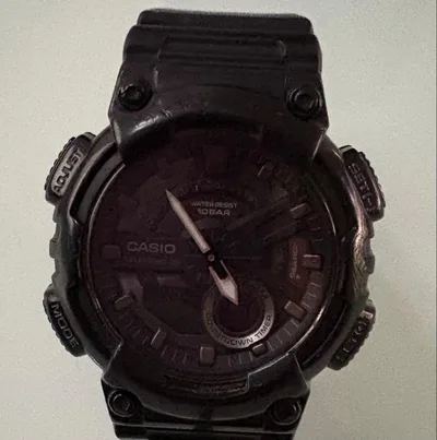 ★CASIO 腕時計 デジタル アナログ ブラック★