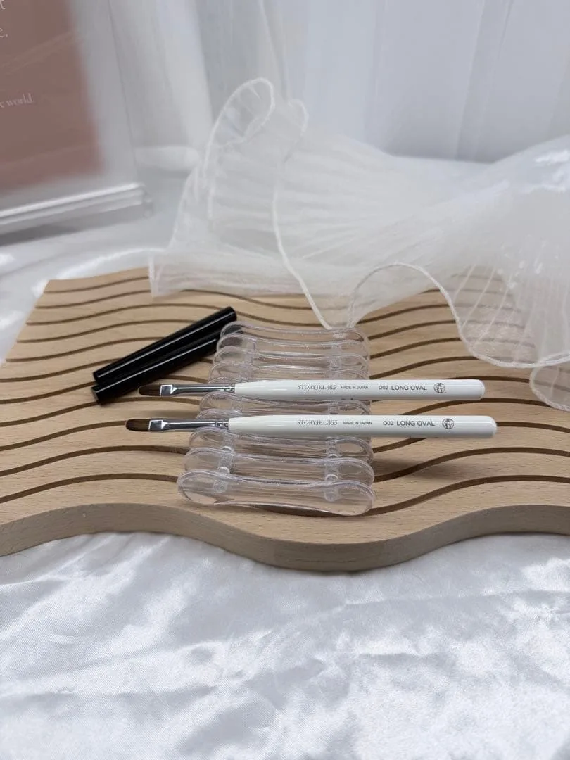 STORYJEL365 ネイルブラシ 002 LONG OVAL 2本セット