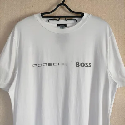 ヒューゴボス HUGO BOSS ポルシェ Porsche Tシャツ 半袖 白