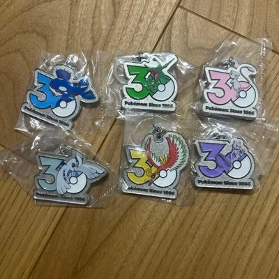 ポケモン 30周年 メタルチャームマスコット 6種セット セミコンプ