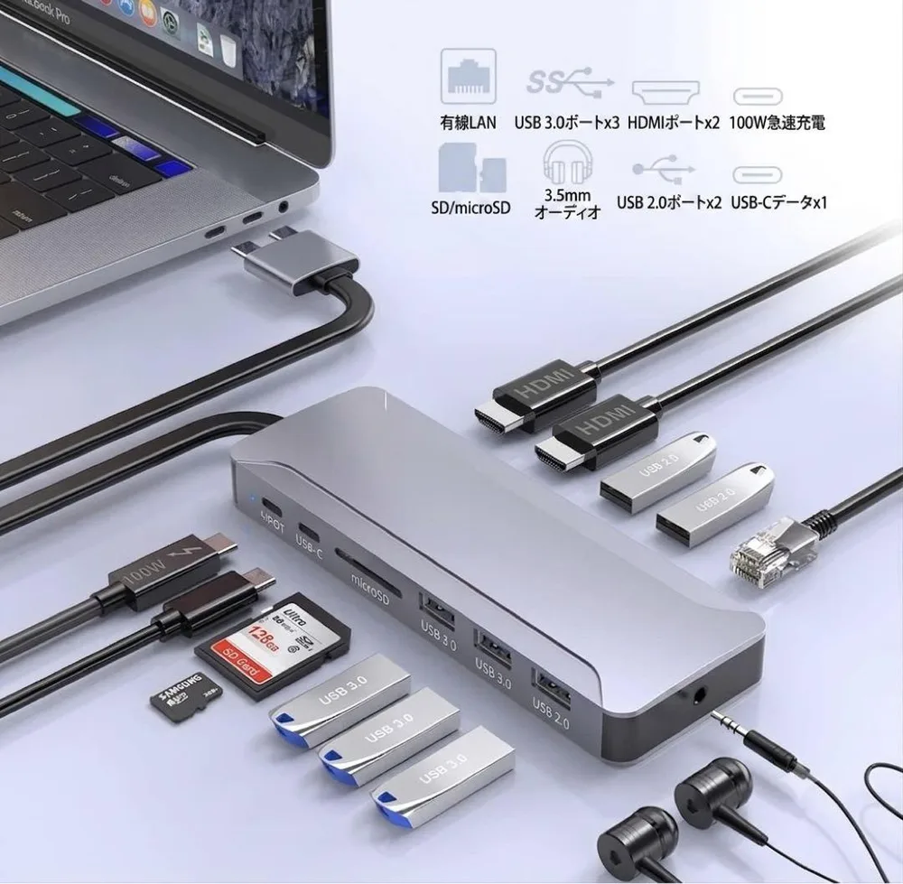 【SALE /新品】MacBook Pro/13-in-1ドッキングステーション