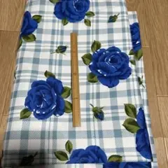457昭和レトロマルチカバー 200×200cm ブルーローズ柄
