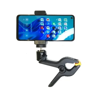 【新品】クリップ式 スマホスタンド ボールジョイント デスク 卓上 角度自由