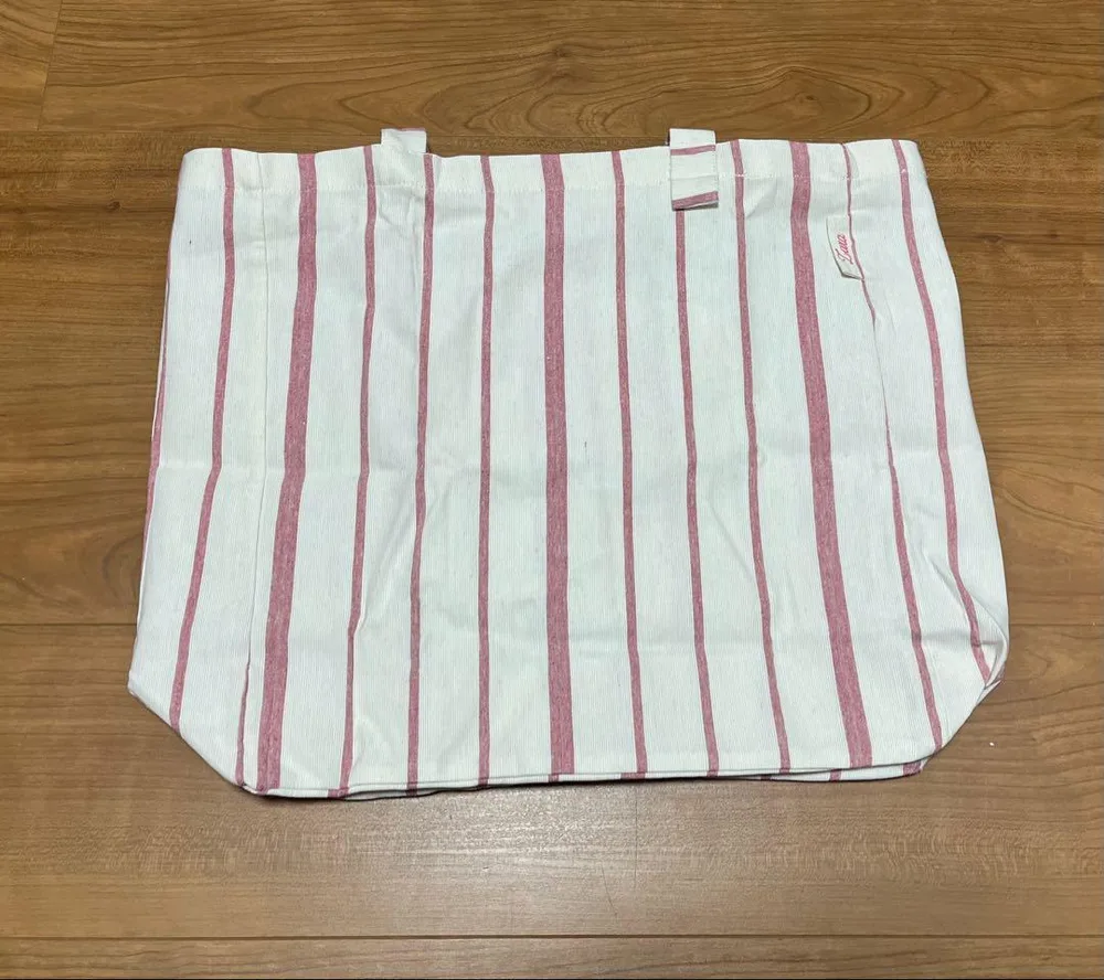 ZARA ストライプ柄 エコバッグ 折りたたみ
