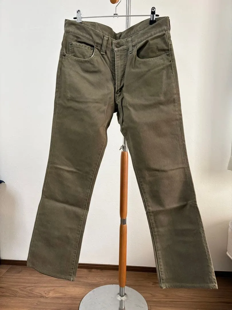 DENIME コーデュロイパンツ カーキ