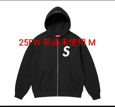 Supreme S Logo Zip-Up Hoodie ブラック