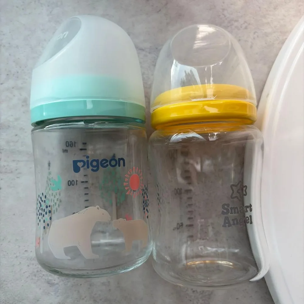 Pigeon とSmart Angel 哺乳瓶 2本セット
