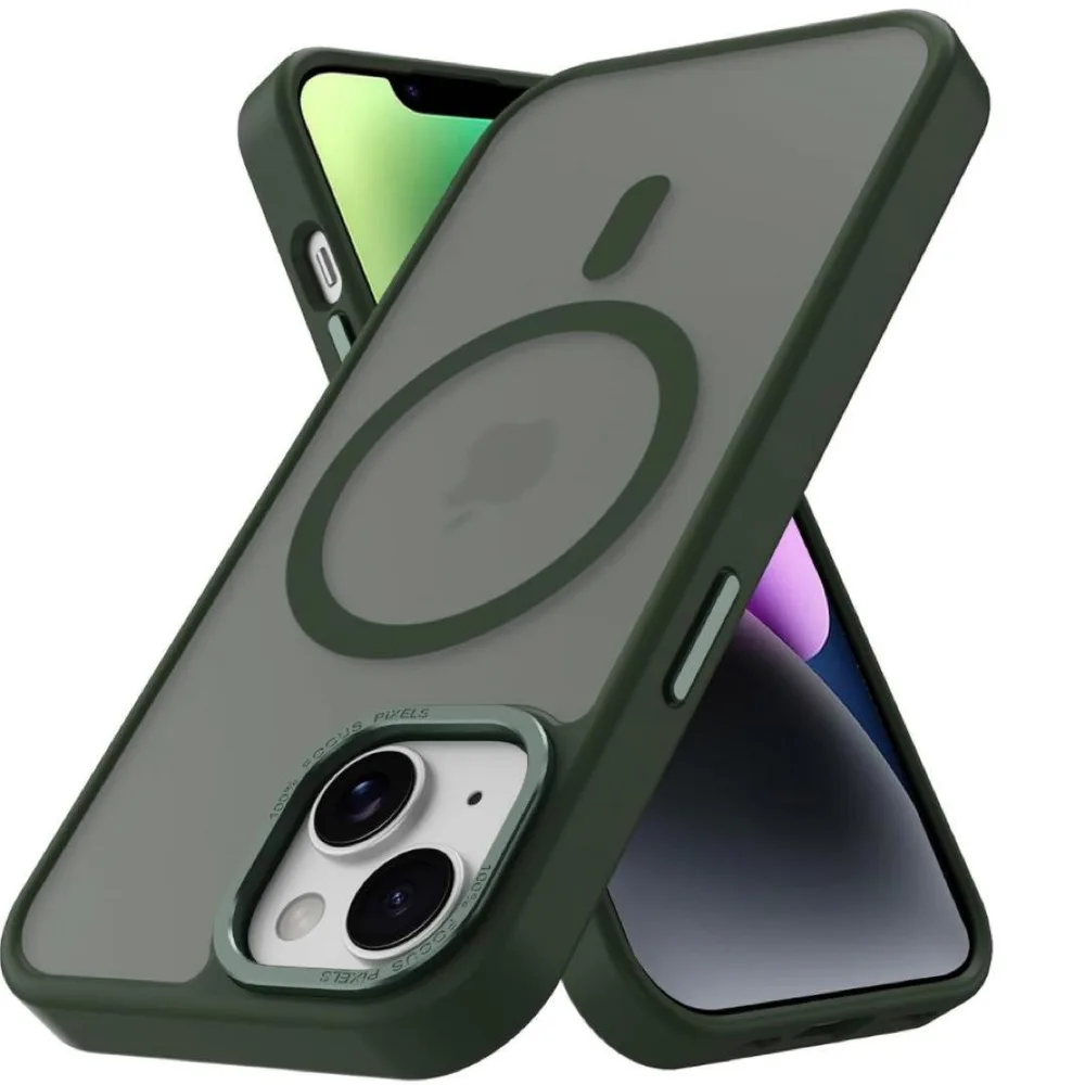 iPhone11Pro MagSafe対応 ケース 半透明 グリーン