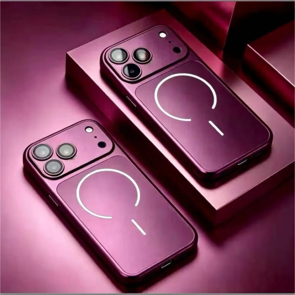 iPhone18promax ケース バーガンディ カメラ レンズ フルカバー