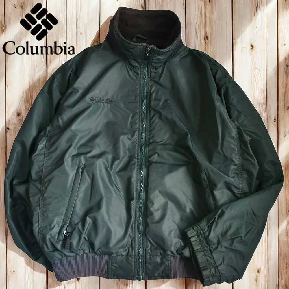 10M374◯ 90s Columbia ナイロンブルゾン ジャケット 秋冬 M