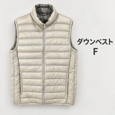 ダウンベスト ベージュ メンズM相当