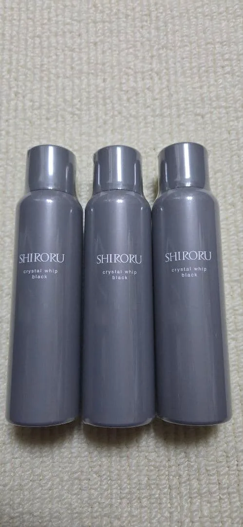 【新品未開封】SHIRORUクリスタルホイップブラック 洗顔料 3本セット