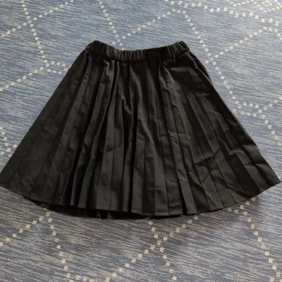 UNIQLO キッズ プリーツスカート ブラック 110cm