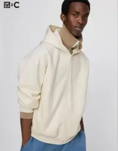 UNIQLO :C ジップアップパーカー オフホワイト