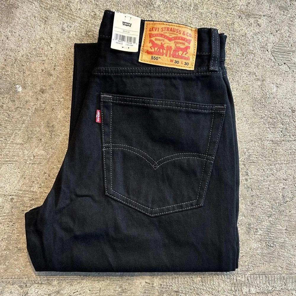 新品 LEVIS 550 リーバイス 550-0260 デニム 黒 W30