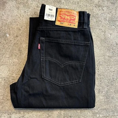 新品 LEVIS 550 リーバイス 550-0260 デニム 黒 W30
