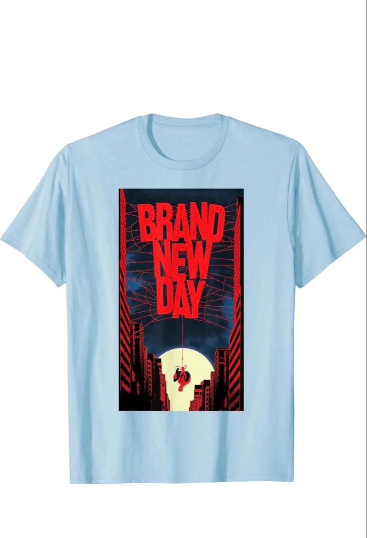 スパイダーマン BRAND NEW DAY Tシャツ ライトブルー