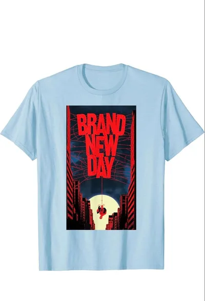 スパイダーマン BRAND NEW DAY Tシャツ ライトブルー