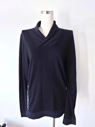 A|X ARMANI EXCHANGE 15AW 長袖 サイドロゴ ニット