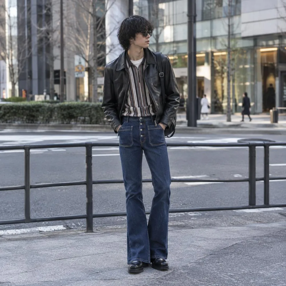 70sヴィンテージ‼ ボーマン BORMAN ブッシュパンツ W28 ベルボトム