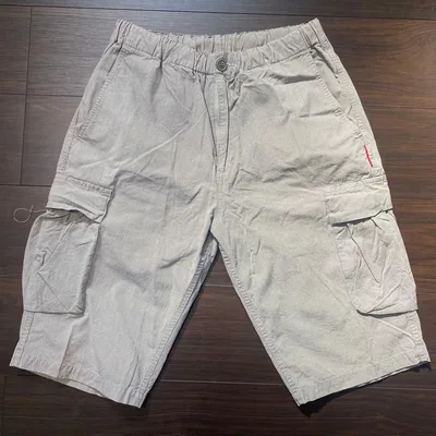 GOODENOUGH グッドイナフ ハーフカーゴパンツ 千鳥格子柄 赤タブ M