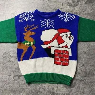 【古着】ニット セーター アグリーセーター クリスマス 肉厚