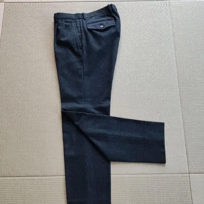 【美品】スーツカンパニー スラックス ウール混 ネイビー Size79cm