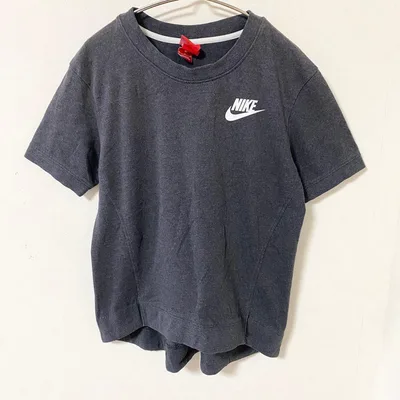【ナイキ】Tシャツ カットソー 半袖 ロゴ有 バックロング 綿混 スポーツ M
