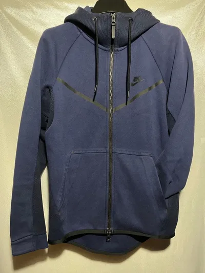 NIKE テックフリース パーカー ネイビー S