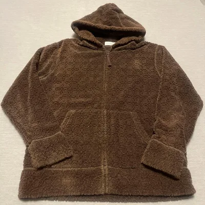 MACKINTOSH LONDON パイル地 ジップアップパーカー ブラウン