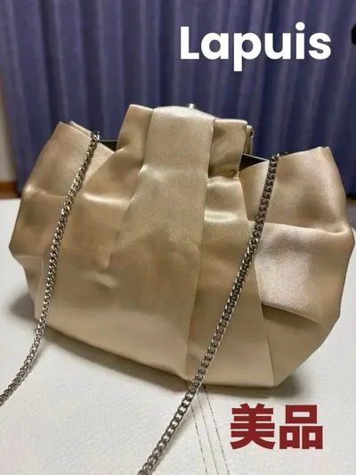 ✳︎Lapuis サテンパーティバック 美品