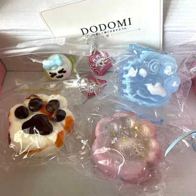 Dodomi 肉球スクイーズ 3点セット オマケだんご付き