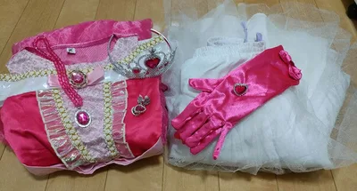 7点セット 120cm キッズ プリンセスドレス ピンク コスチューム