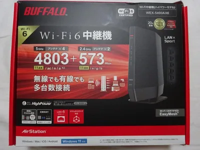 【未使用品/送料込】★Wi-Hi中継機★BUFFALO WEX-5400AX6★