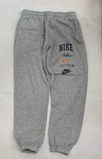 NIKE スウェット ジョガーパンツ グレー マルチロゴ Lサイズ